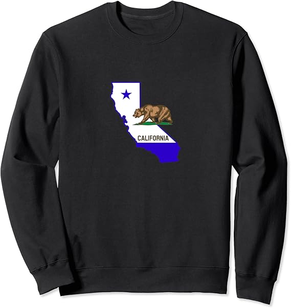 California State Flag Logo Sweatshirt Clothing, Shoes